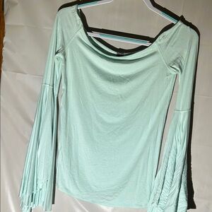 Mint Green Free People with Bell Sleeves